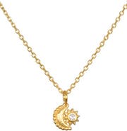 Satya Jewelry Guiding Star Celestial White Topaz Necklace