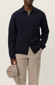 Les Deux Fischer Wool Milano Knit Overshirt