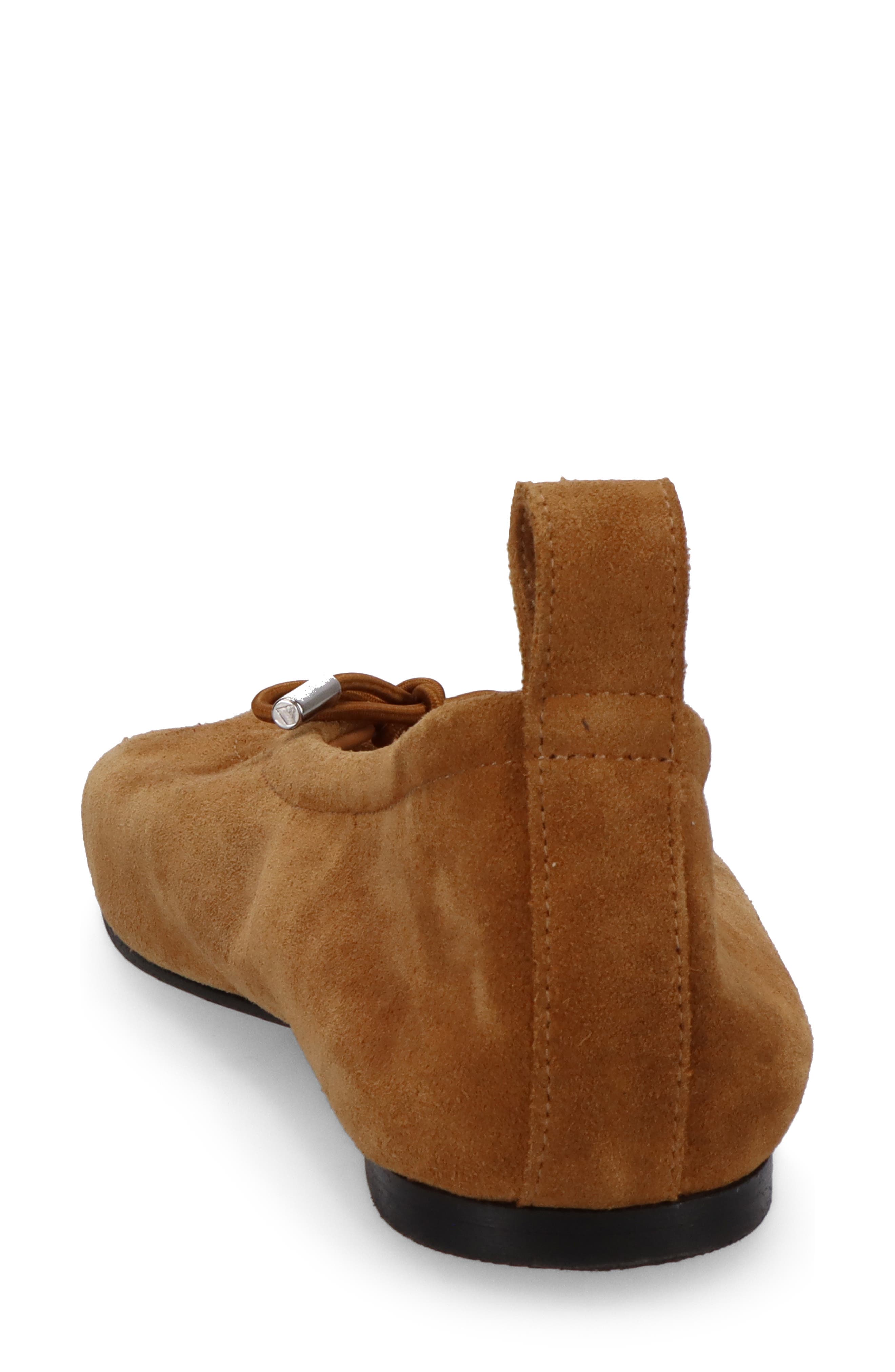 Rosalind Leather Ballet Flat, Alternate, color, SUEDE TAN