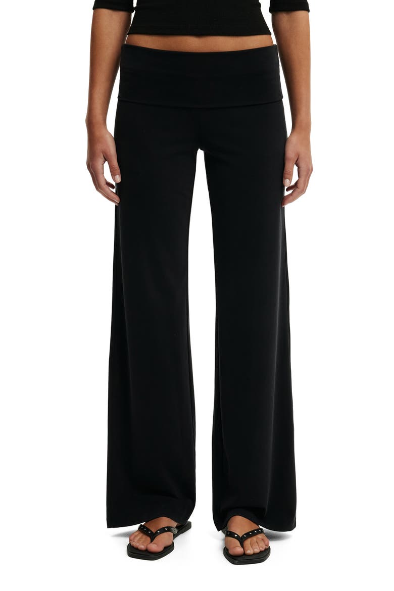Women's Honey Fold Over Pant, Main, color, Black