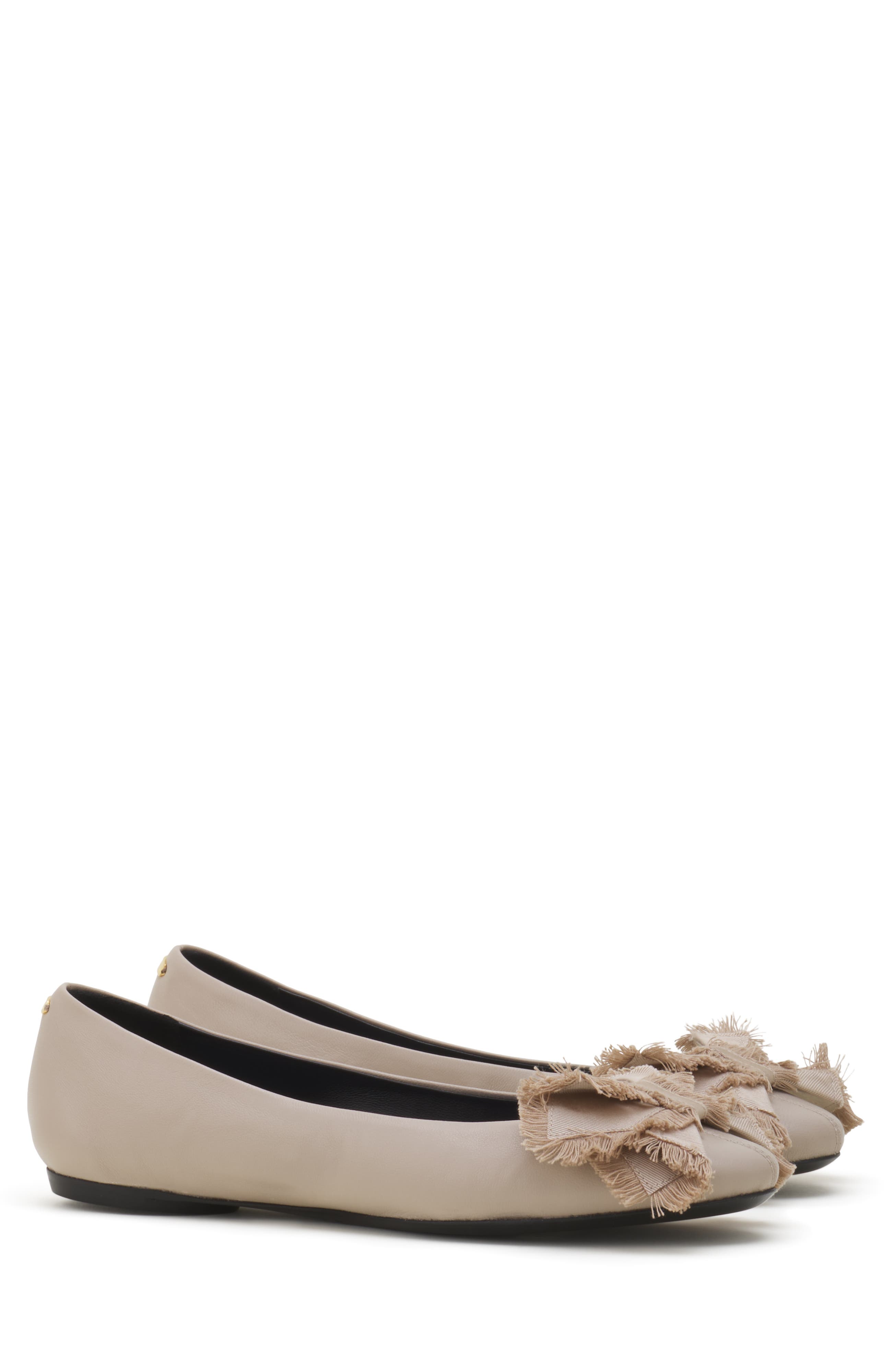 The Bow Ballerina Flat, Alternate, color, Sand