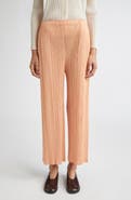 Pleats Please Issey Miyake Monthly Colors August Pleated Crop Pants
