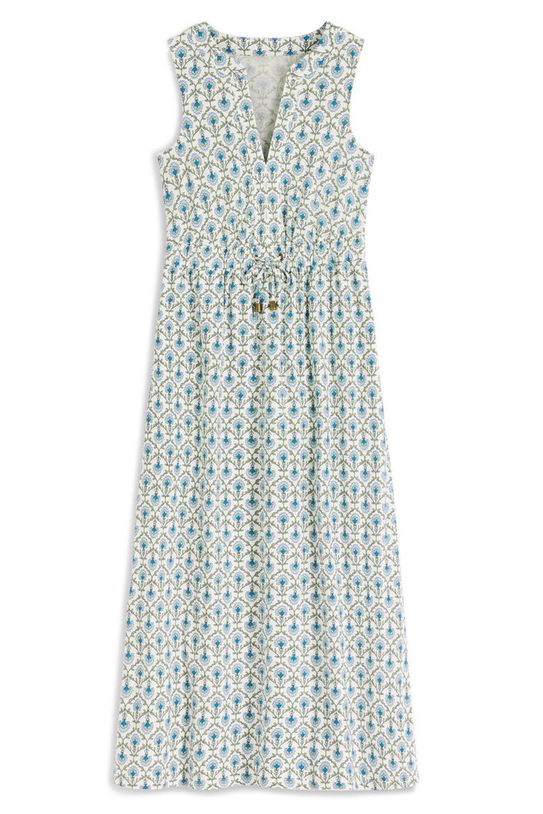 Delphine Cotton Jersey Midi Dress, Alternate, color, IVORY, FLOWER LATTICE