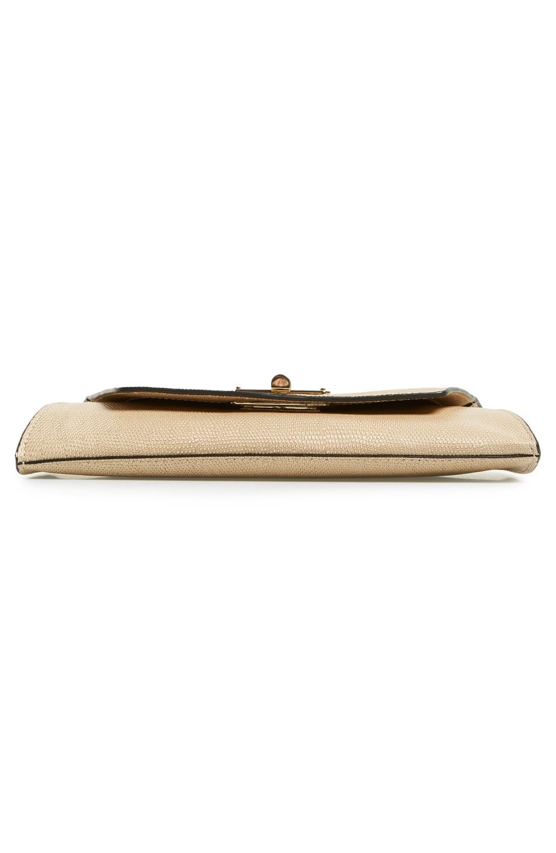 '440 Gallery Uptown' Glitter Clutch, Alternate, color, SAND