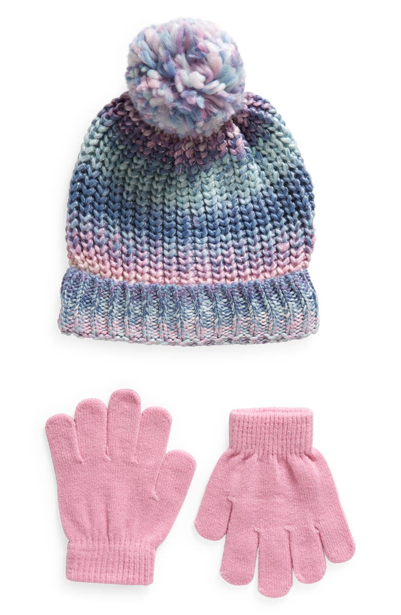 Capelli New York Kids' Pom Beanie & Gloves Set, Main, color, 