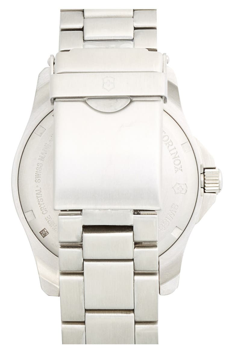 'Maverick GS' Stainless Steel Watch, 43mm, Alternate, color, SILVER/ BLUE