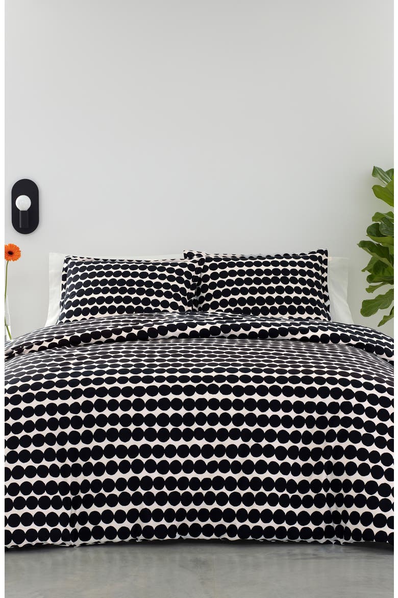 Rasymatto Duvet Cover & Sham Set, Main, color, BLACK