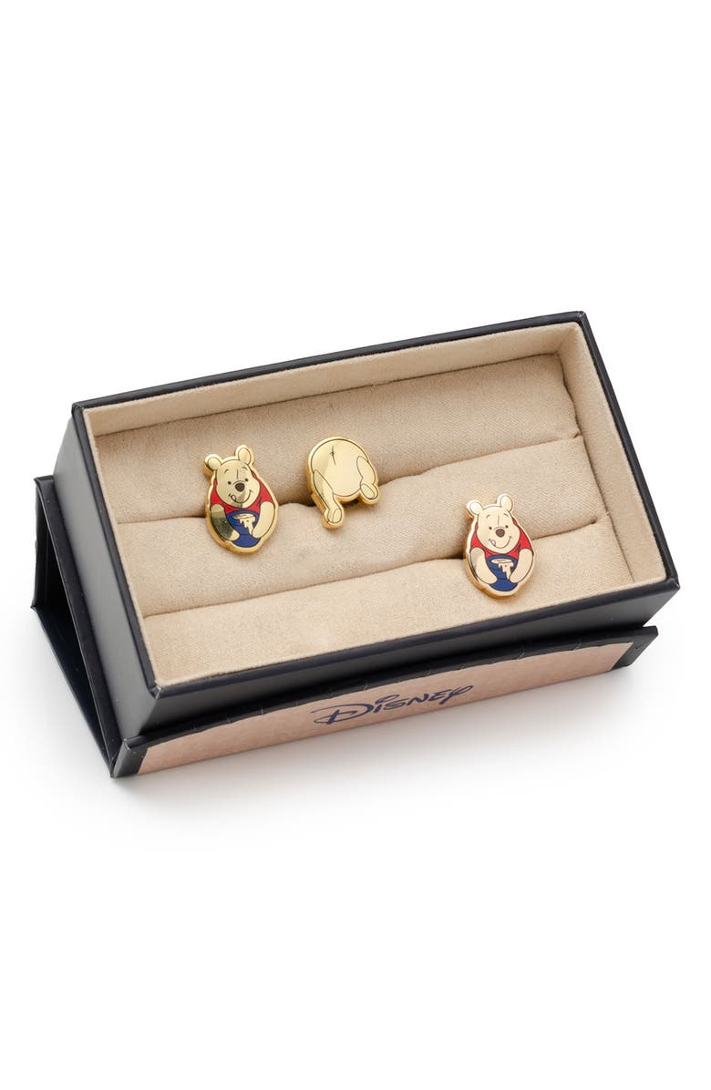 Cufflinks, Inc. Winnie the Pooh Cuff Links & Lapel Pin Set, Alternate, color, Gold