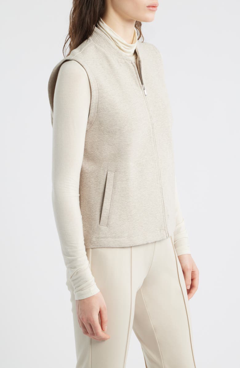 Eileen Fisher Organic Cotton Blend Vest, Alternate, color, Dove