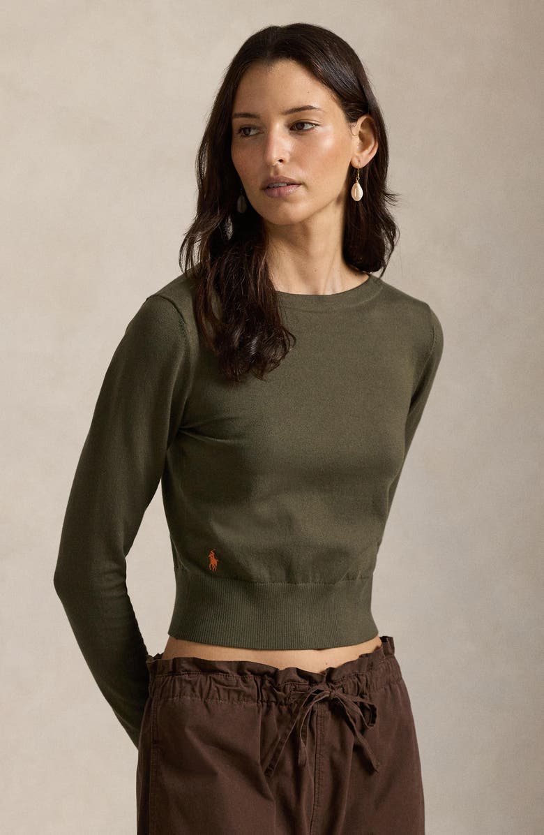 Polo Ralph Lauren Bateau Neck Sweater, Alternate, color, Harvest Olive