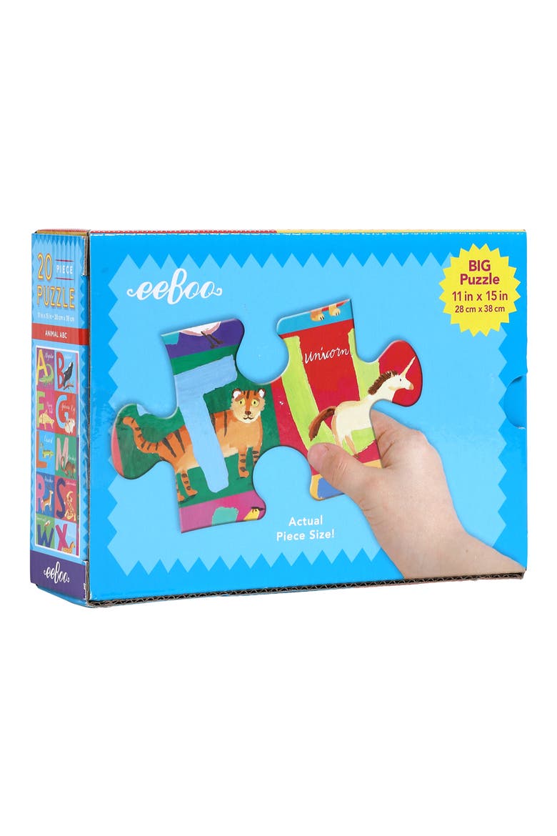 Animal ABC 20-Piece Puzzle, Alternate, color, GREEN