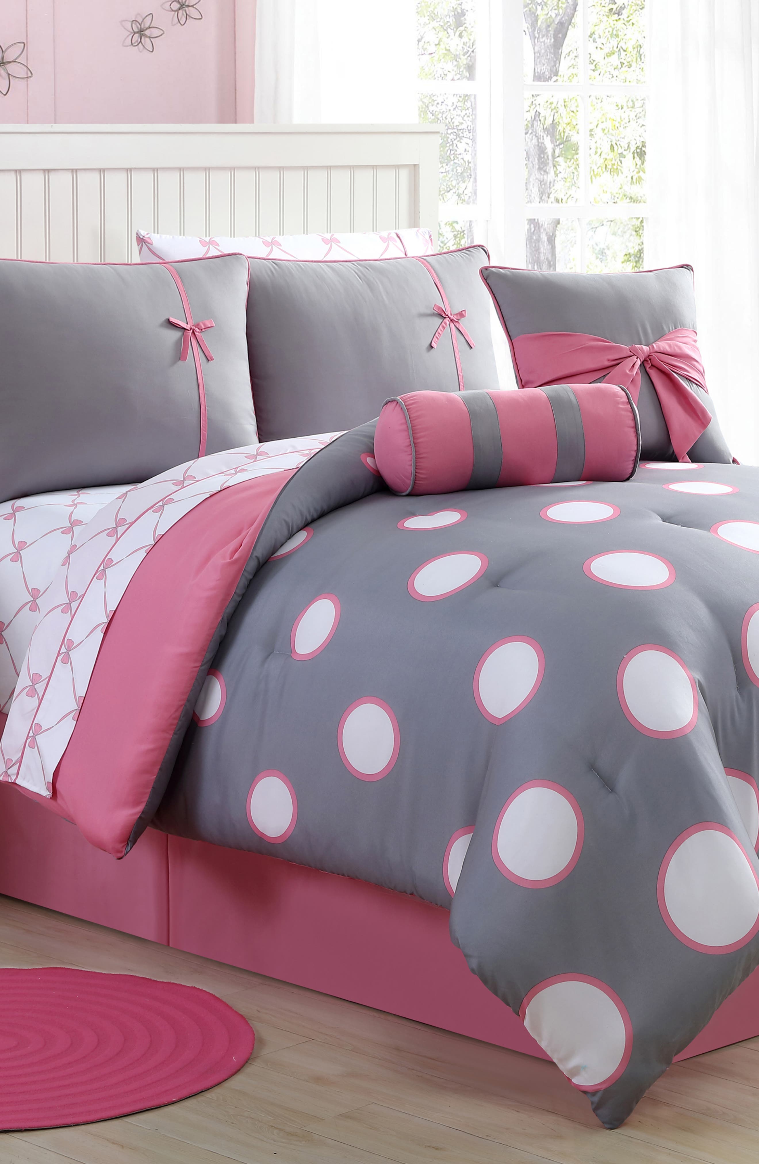VCNY HOME Sophie Polka Dot Bed-in-a-Bag Comforter Set - Twin