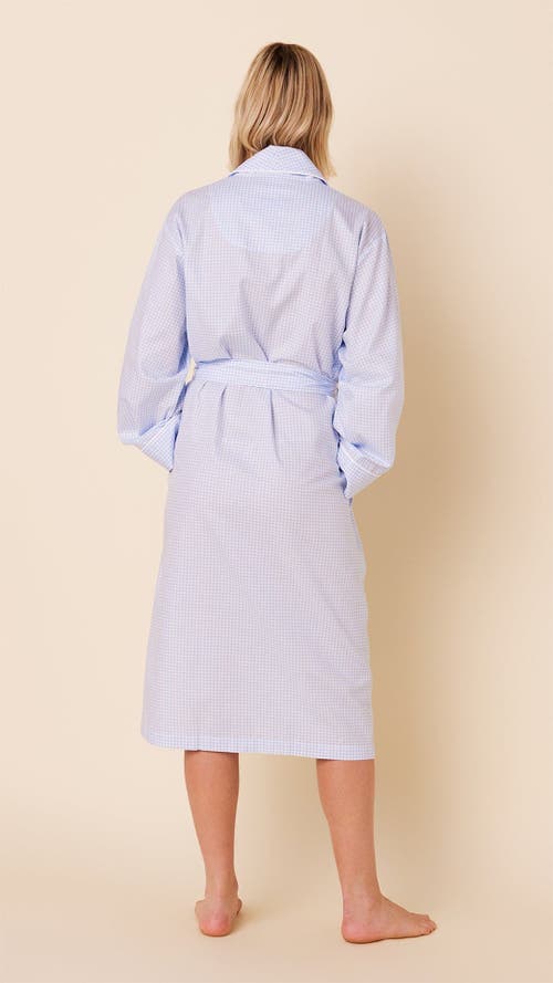 The Cat's Pajamas Luxe Pima Shawl Collar Robe In Gray