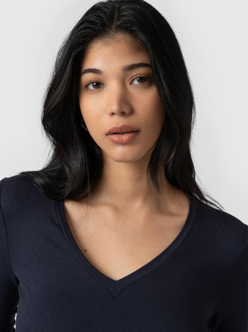 Shop Saint + Sofia Austen V Neck Tee