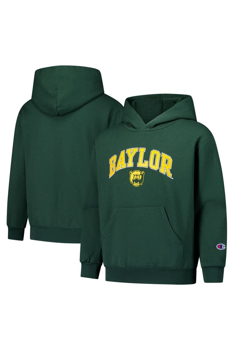 Youth Champion Green Baylor Bears Campus Pullover Hoodie, Main, color, Green