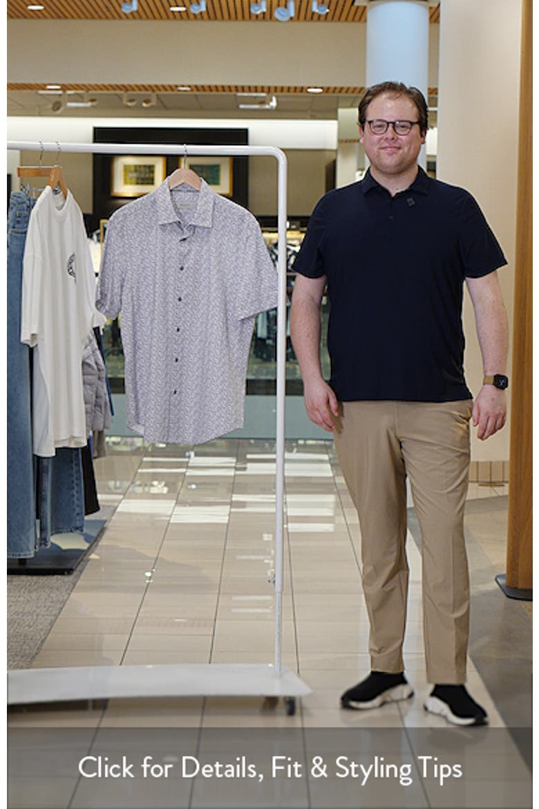 Miles OoohCotton® Leaf Print Short Sleeve Button-Up Shirt video