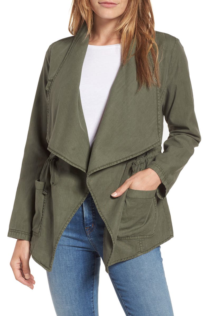 Caslon<sup>®</sup> Draped Utility Jacket, Main, color,