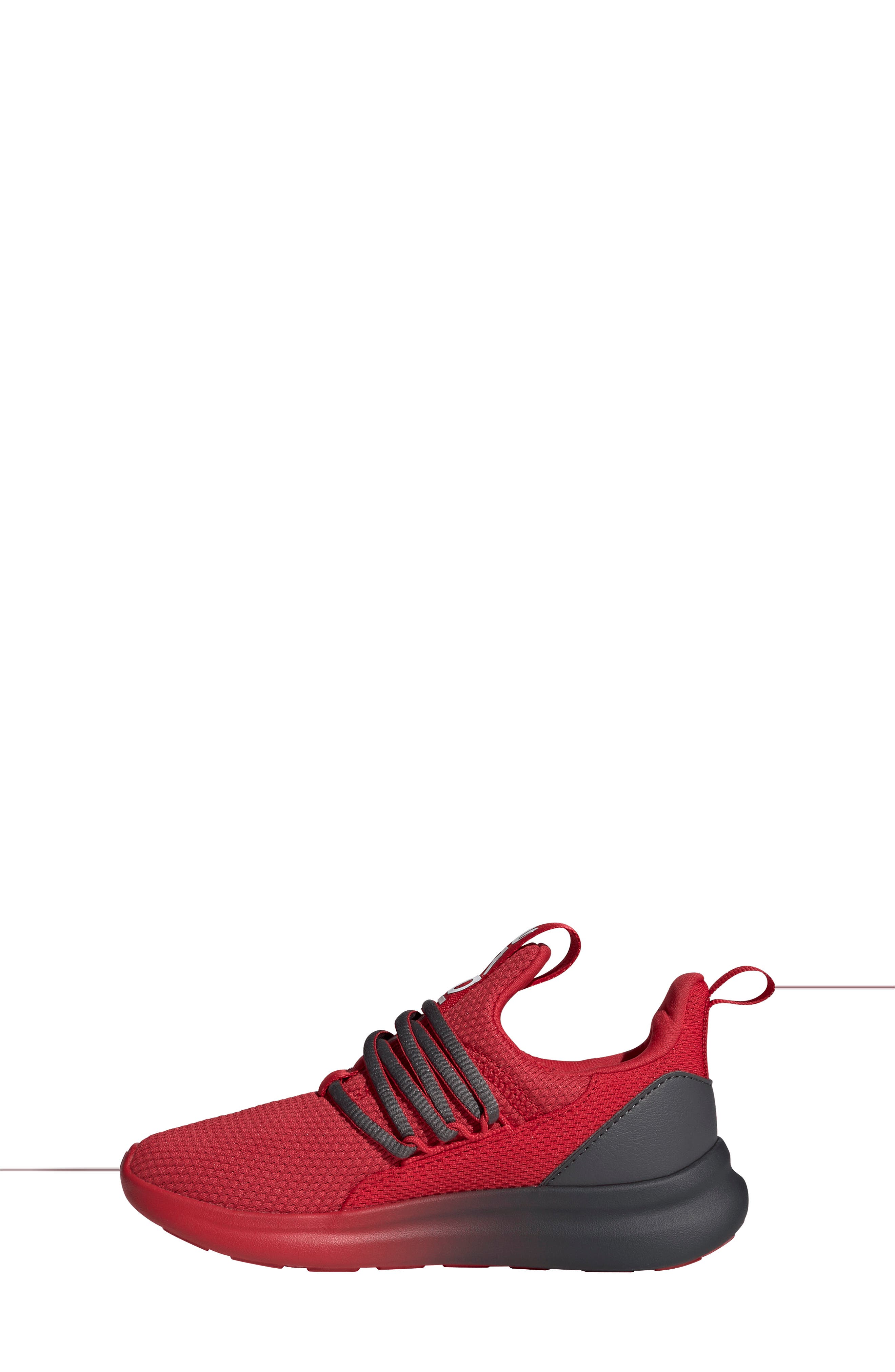 Kids' Lite Racer Adapt Sneaker, Alternate, color, SCARLET/ GREY/ WHITE