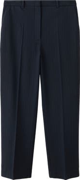 MANGO Pinstripe Straight Leg Pants