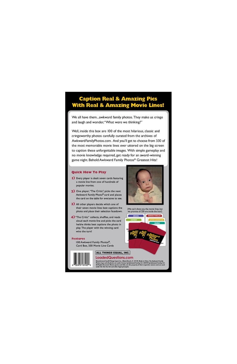 ALL THINGS EQUAL Awkward Family Photos Greatest Hits Card Game, Alternate, color, Multicolored