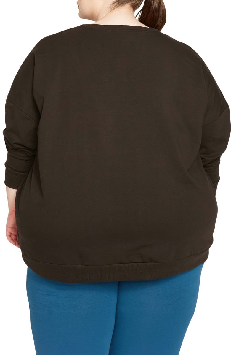 Universal Standard Lauren Classic Sweatshirt, Alternate, color, Black
