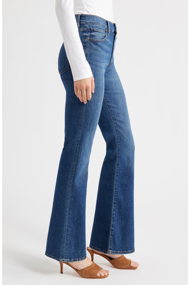 The Icon High Waist Flare Jeans, Alternate, color, ROCKWELL