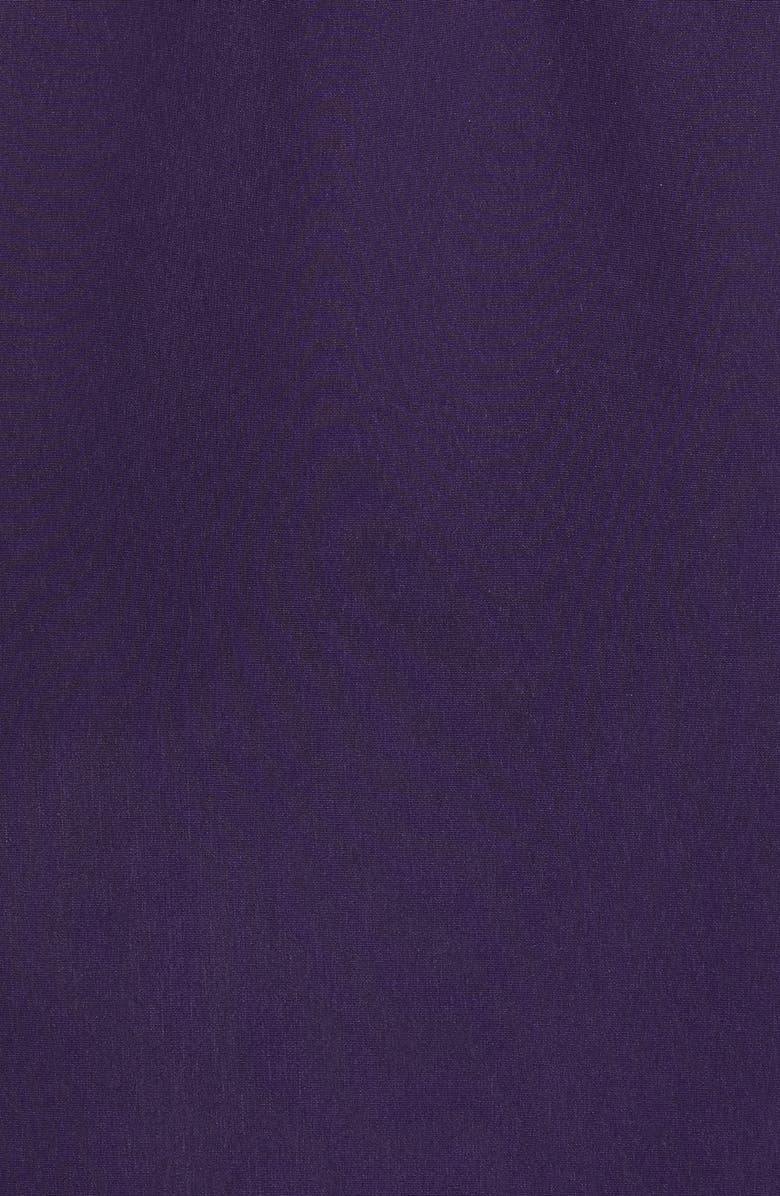 Gallery Cinched Waist Hooded Water Resistant Raincoat, Alternate, color, Purple Shadow