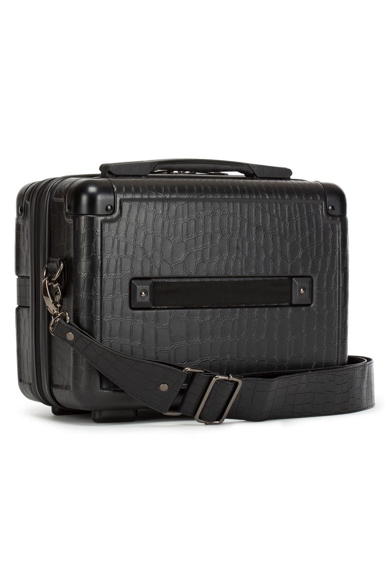 Trunk Vanity Travel Case, Alternate, color, BLACK