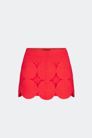 SIMONMILLER Crochet Beep Beep Mini Skirt