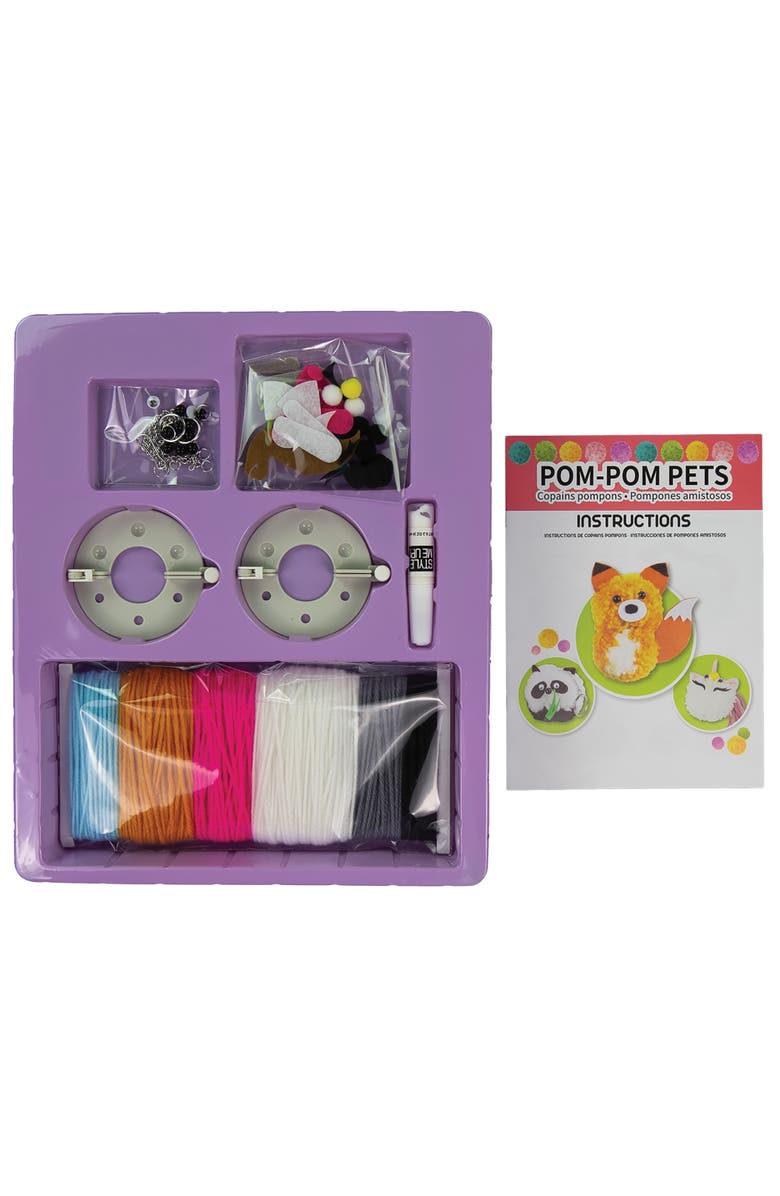 Style Me Up Pom Pom Pets Kids Yarn Crafting Kit, Alternate, color, Multicolored