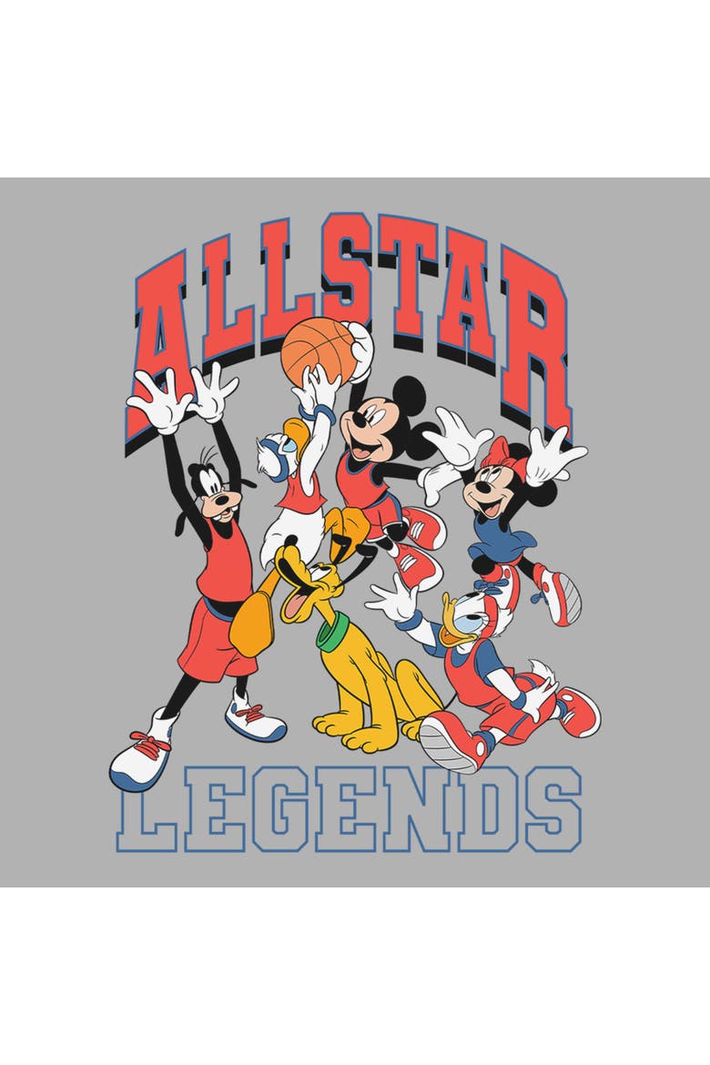 Boy's Mickey & Friends All Star Legends  Graphic T-Shirt, Alternate, color, Sport Grey