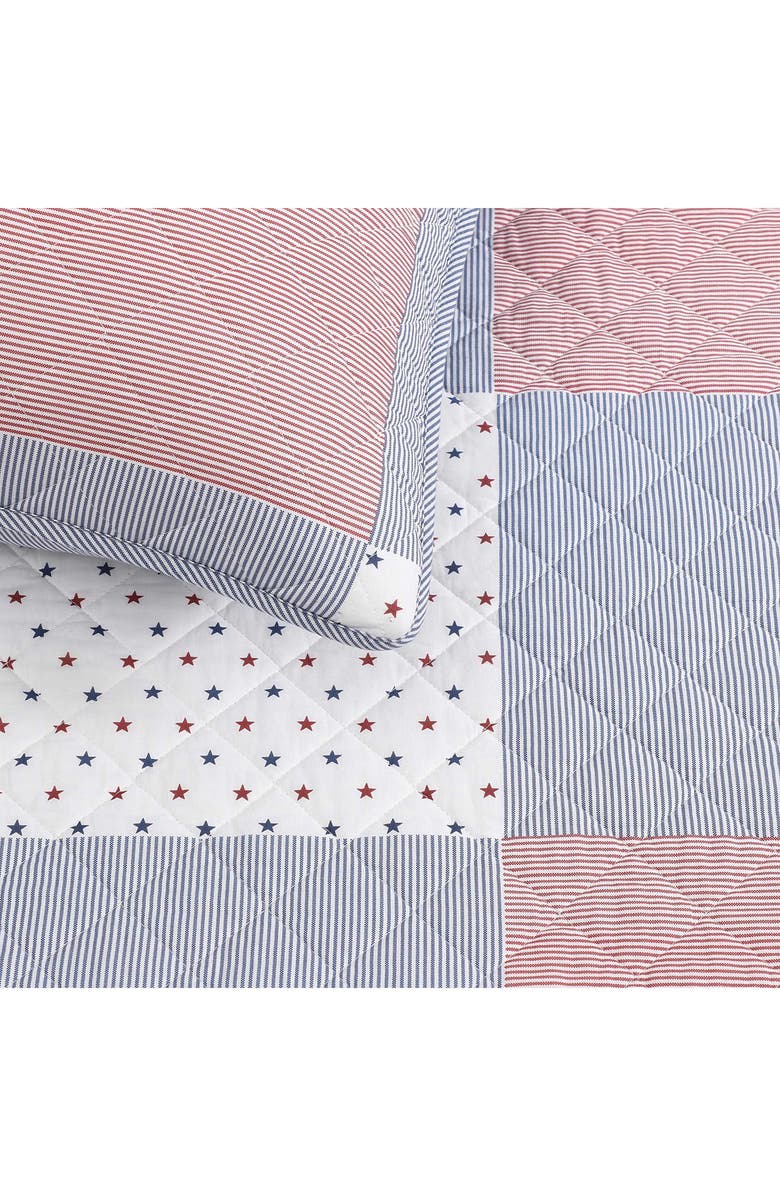 Tommy Hilfiger Ithaca Americana Quilt & Shams Set, Alternate, color, White/Blue/Red
