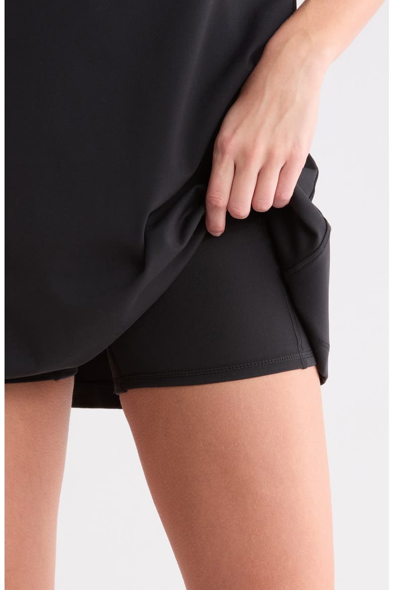 Nude Tech Baseline Belle Dress, Alternate, color, BLACK