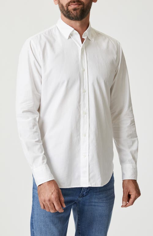 34 Heritage Luxe Twill Button-up Shirt In White