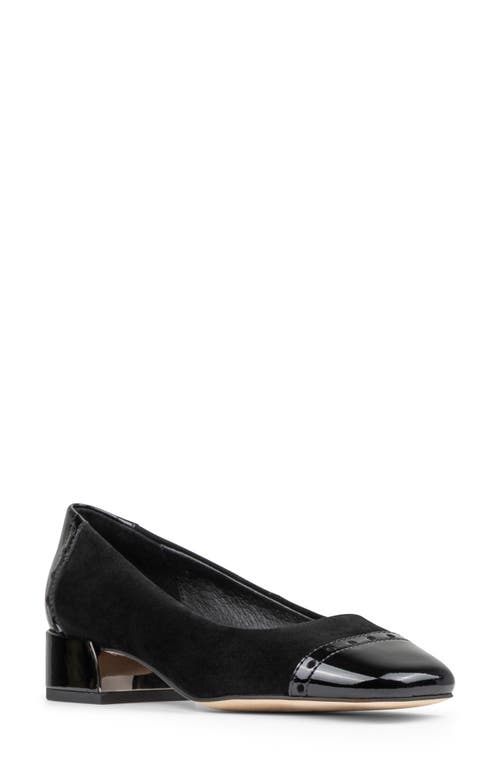 Donald Pliner Cap Toe Pump In Black