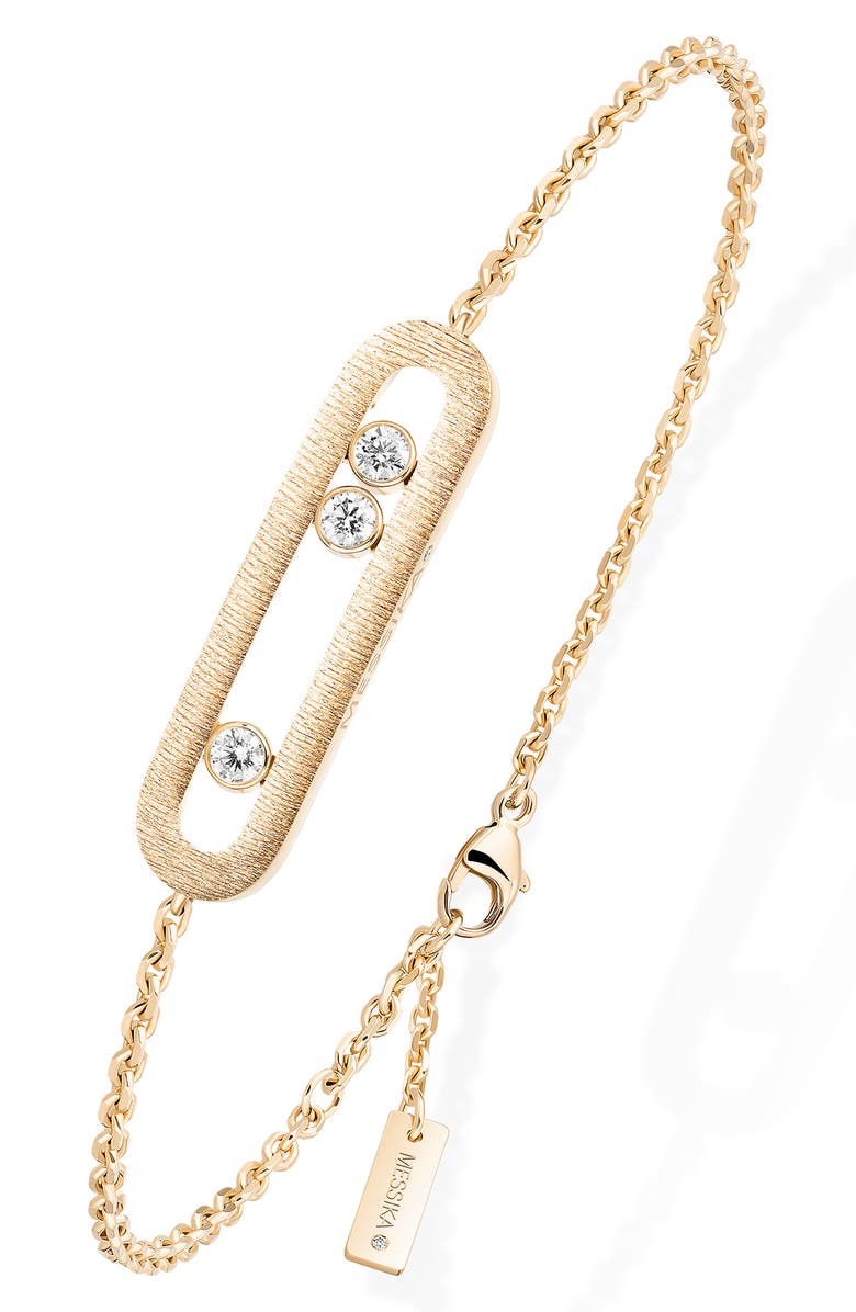 Messika Move Classique Ciselè Diamond Bracelet, Main, color, Yellow Gold