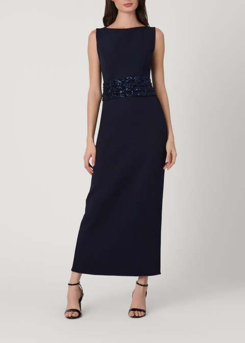 Midnight Diamond Sequin Mesh Sia Dress