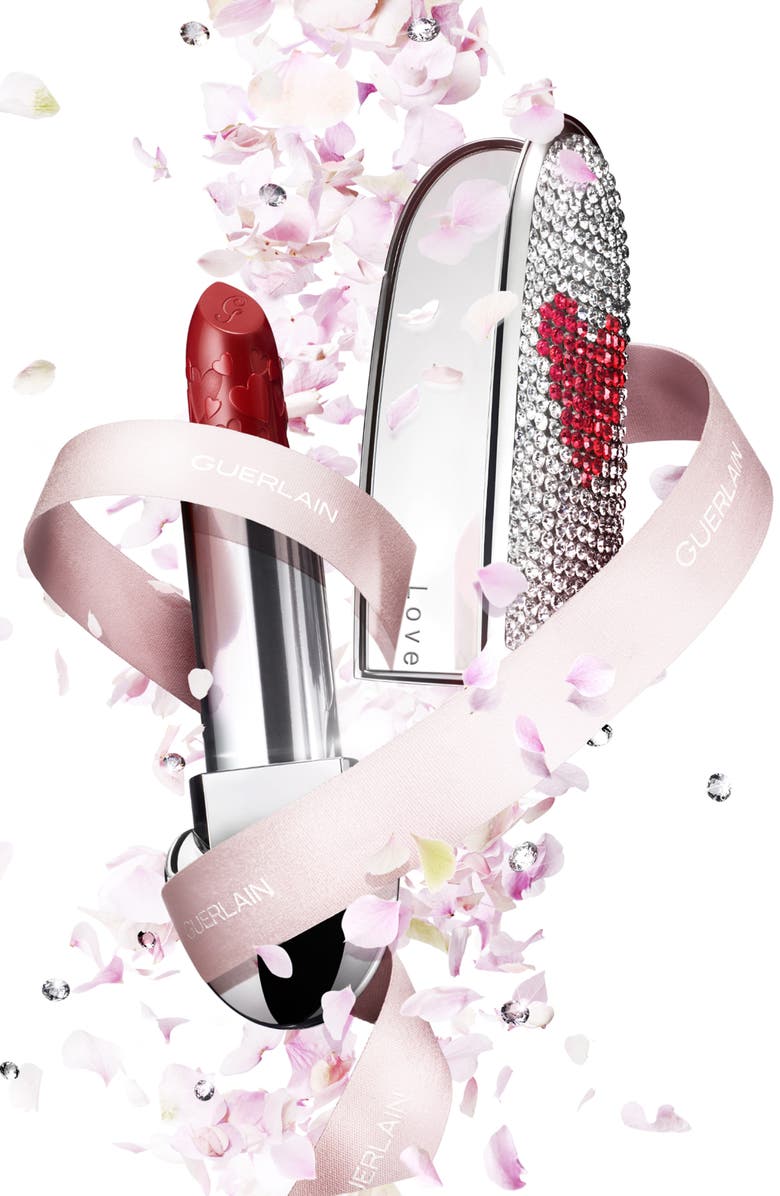Guerlain Rouge G Stunning Gem Love Customizable Lipstick Case, Alternate, color, 