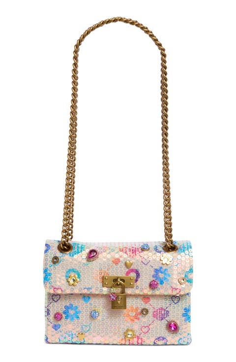 Mini Brixton Crystal & Sequin Crossbody Bag