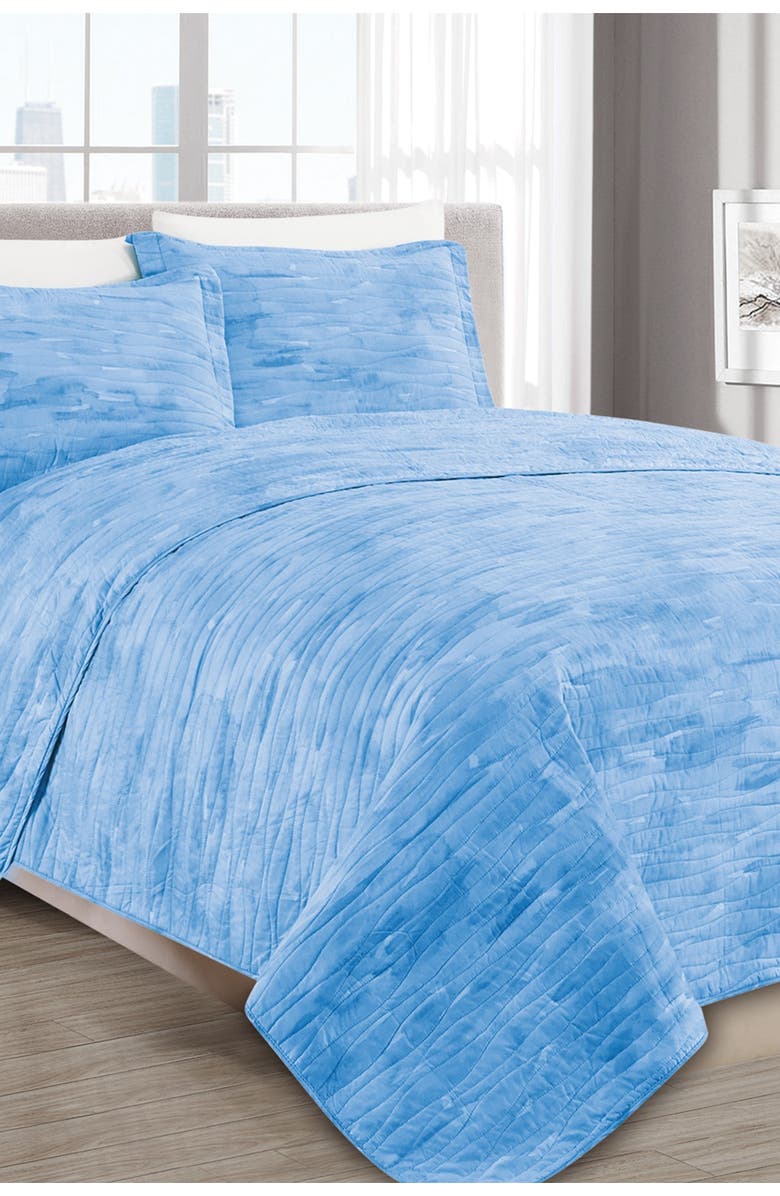 MELANGE HOME Sleepy Texture 2-Piece Quilt Set - Twin, Main, color,