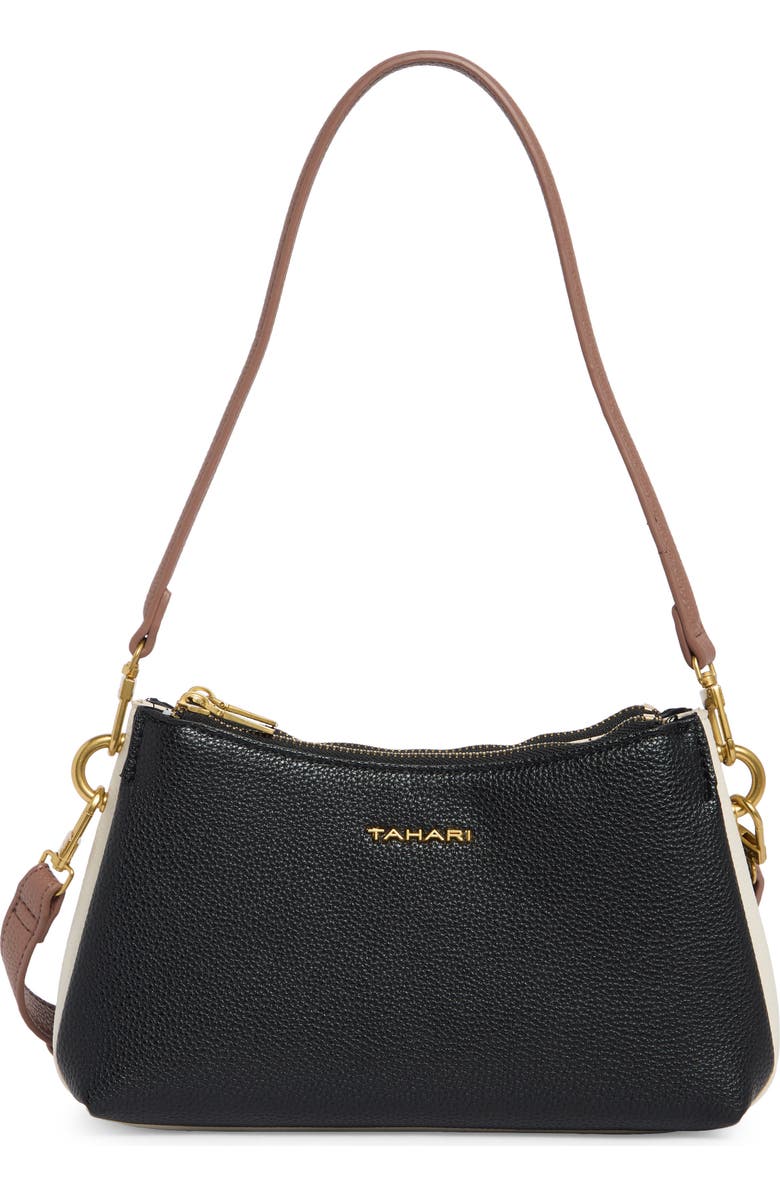Tahari Eastside Crossbody Bag, Main, color, Black Block