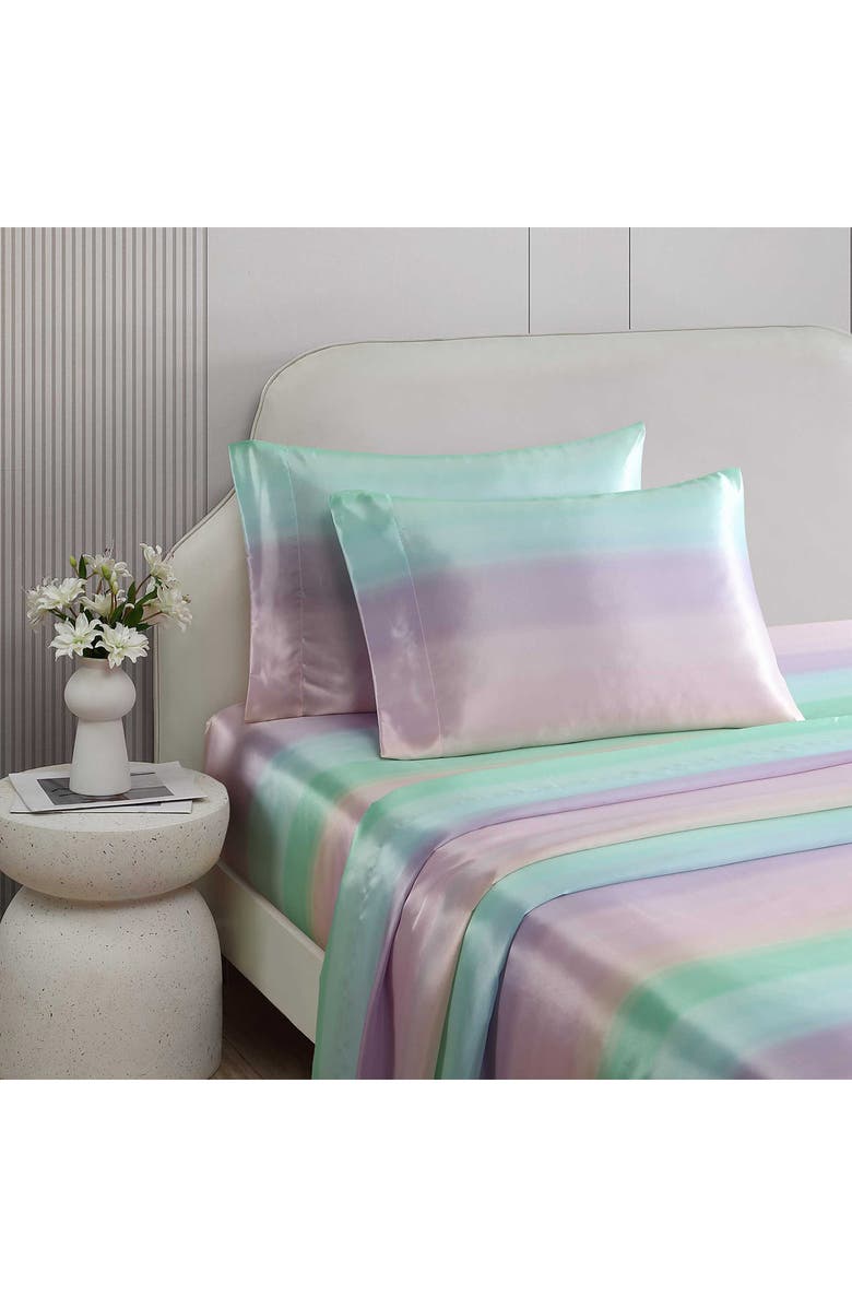 Betsey Johnson Pastel Ombré Sheet Set, Alternate, color, Pastel Blue