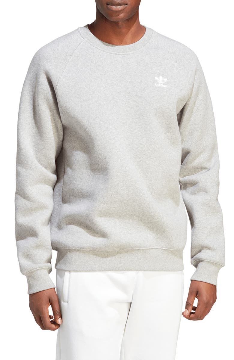 adidas Trefoil Essentials Crew Neck Sweatshirt, Main, color, 