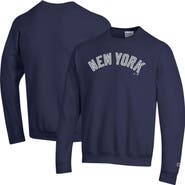Champion Men's Champion Navy New York Yankees Powerblend Wordmark Sweatshirt