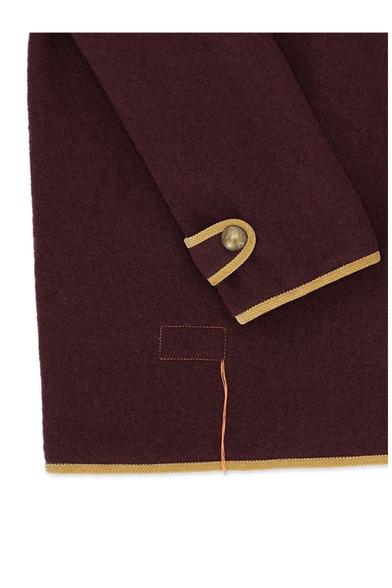 Danielle Wool Jacket, Alternate, color, Burgundy