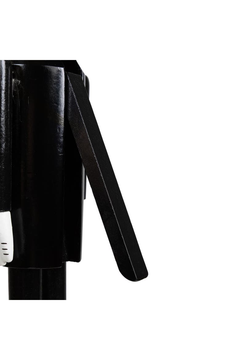 Skeleton Wooden Halloween Nutcracker - 14" - Black and White, Alternate, color, Black