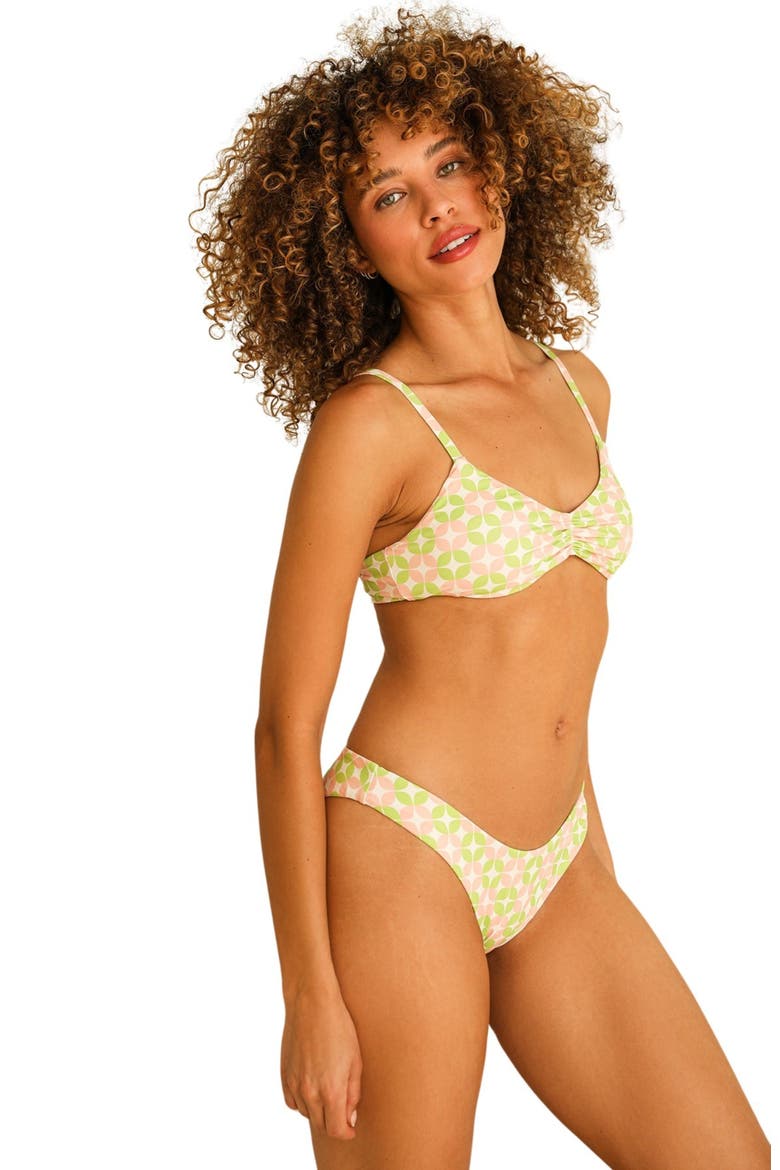 Britney Adjustable Shoulder Bikini Top, Alternate, color, Retro Pop
