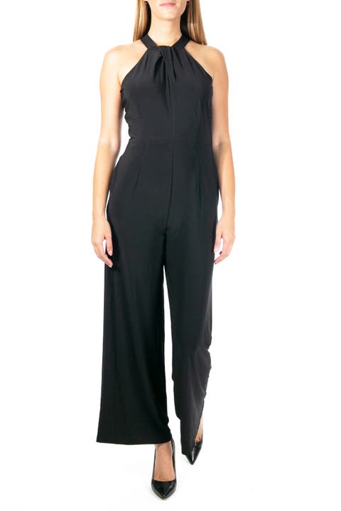 Twist Halter Knit Jumpsuit