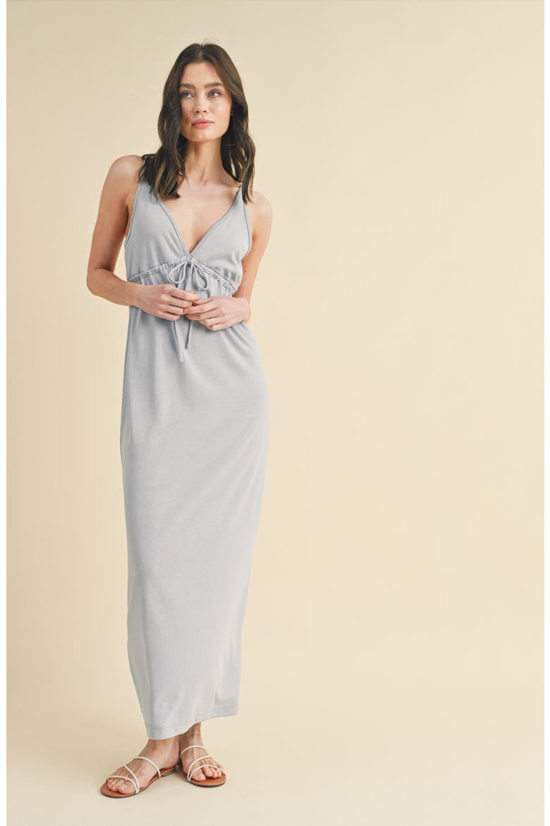 Open Back Knit Maxi Dress, Alternate, color, DOVE