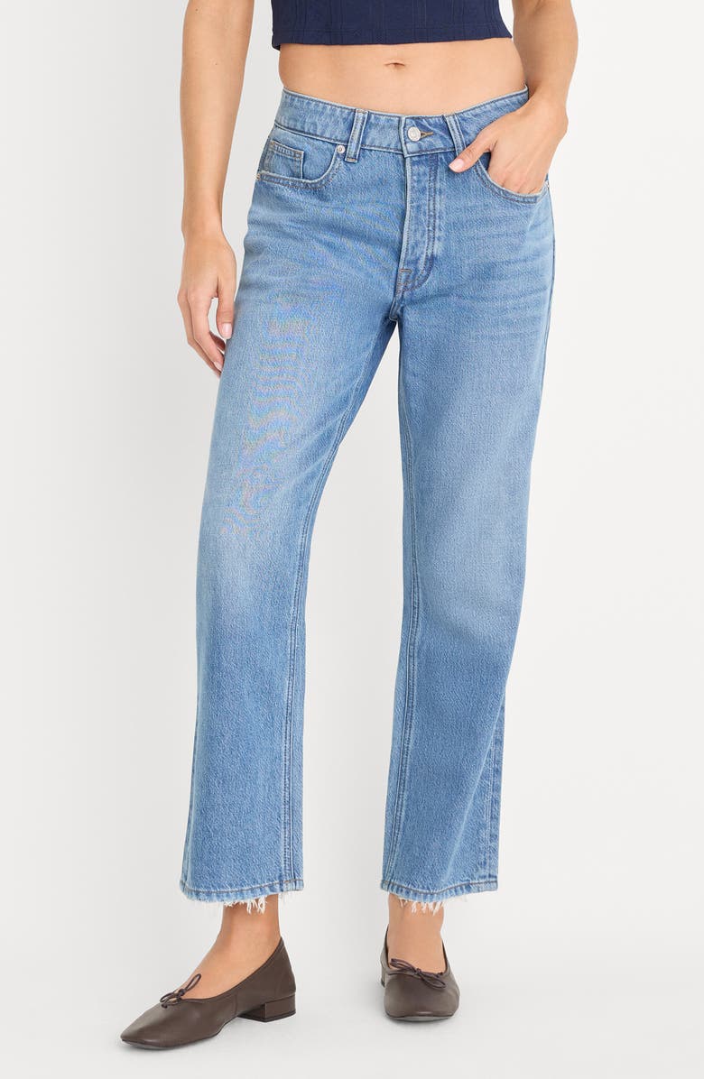 Good American Weightless Boyfriend Jeans, Main, color, Indigo961